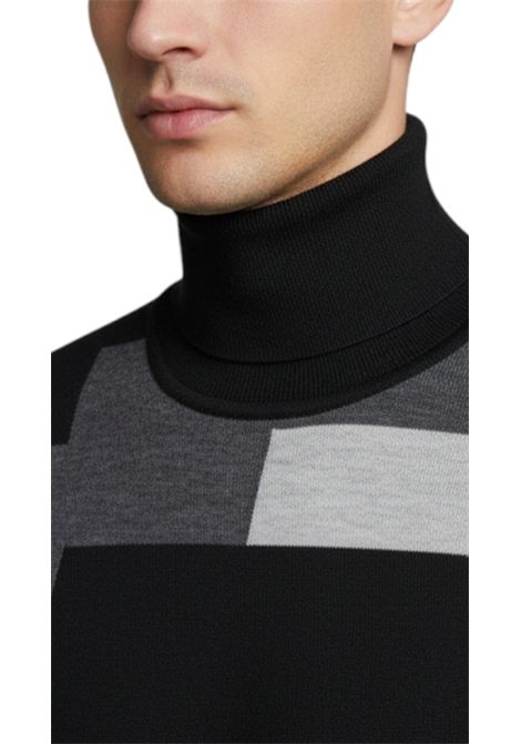 Abstract patterned turtleneck jumper MASQ | sweaters | M5625 70686093